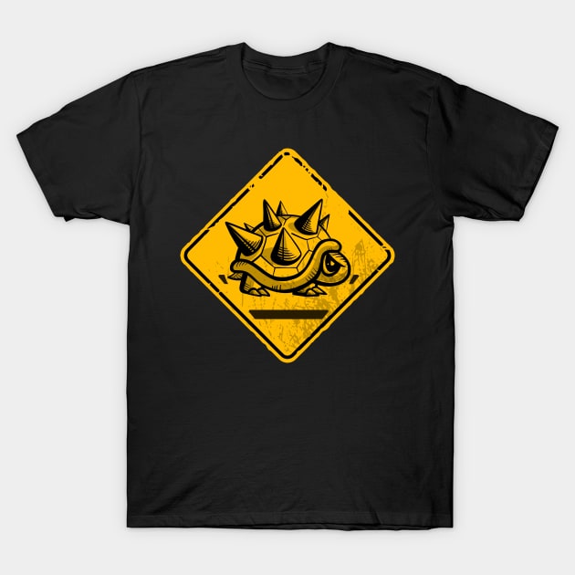 Caution Spiny Crossing T-Shirt by Chris Nixt